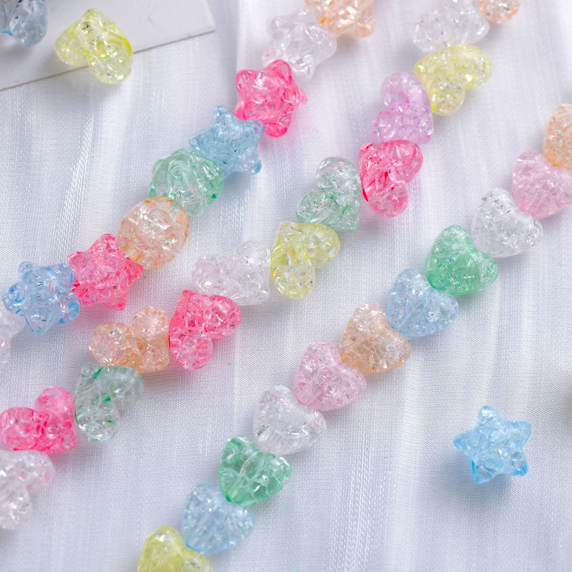 Wholesale 50pcs/pack 11MM Heart Acrylic Beads